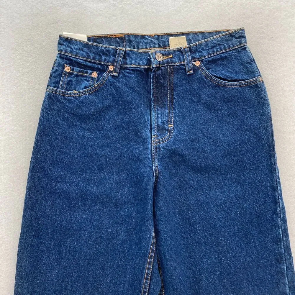 Vintage Jordache Jeans Youth Boys 18 Relaxed Fit Straight Leg Blue Denim Western